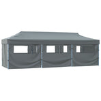 Folding Pop-up Party Tent with 8 Sidewalls 870x291x315 cm