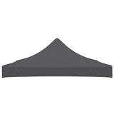Party Tent Roof 3x3 m Anthracite - Front View