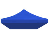 Party Tent Roof 3x6 m Blue - Side View