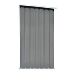 Garden Log Storage Shed Galvanised Steel 163x83x154 cm Grey