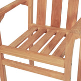 3 Piece Bistro Set Solid Teak - Rear View