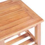 Coffee Table 40x40x50 cm Square Solid Teak - Top-Down View