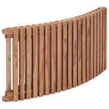 Folding Sun Lounger Solid Teak Wood - Rear View