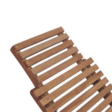 Folding Sun Lounger Solid Teak Wood - Extra Image