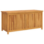 Garden Storage Box 120x50x58 cm Solid Teak Wood