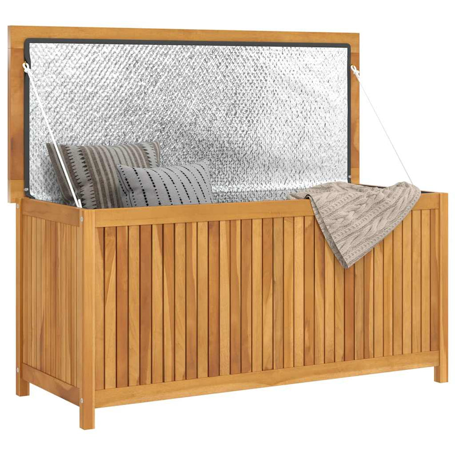 Garden Storage Box 120x50x58 cm Solid Teak Wood