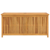 Garden Storage Box 120x50x58 cm Solid Teak Wood - Top-Down View