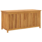 Garden Storage Box 120x50x58 cm Solid Teak Wood