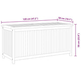 Garden Storage Box 120x50x58 cm Solid Teak Wood - Extra Image