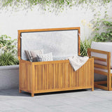 Garden Storage Box 120x50x58 cm Solid Teak Wood