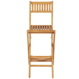 3 Piece Bar Set Solid Teak Wood - Extra Image
