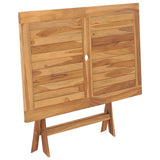 Folding Garden Table 120x70x75 cm Solid Teak Wood
