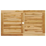 5 Piece Outdoor Dining Set Solid Teak Wood - Rear View