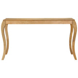 Dining Table 135x75x76 cm Solid Mango Wood - Front View