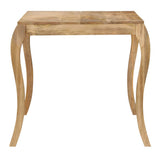 Dining Table 135x75x76 cm Solid Mango Wood - Side View