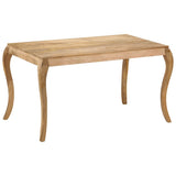 Dining Table 135x75x76 cm Solid Mango Wood - Extra Image