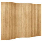 Room Divider Bamboo Width 250 cm Height 165 cm Natural
