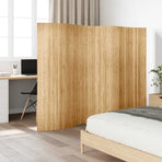 Room Divider Bamboo Width 250 cm Height 165 cm Natural
