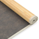 Rug Bamboo 80x300 cm Natural - Top-Down View