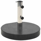 Parasol Base Granite 28.5 kg Round Black - Front View