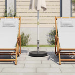 Parasol Base Granite 28.5 kg Round Black