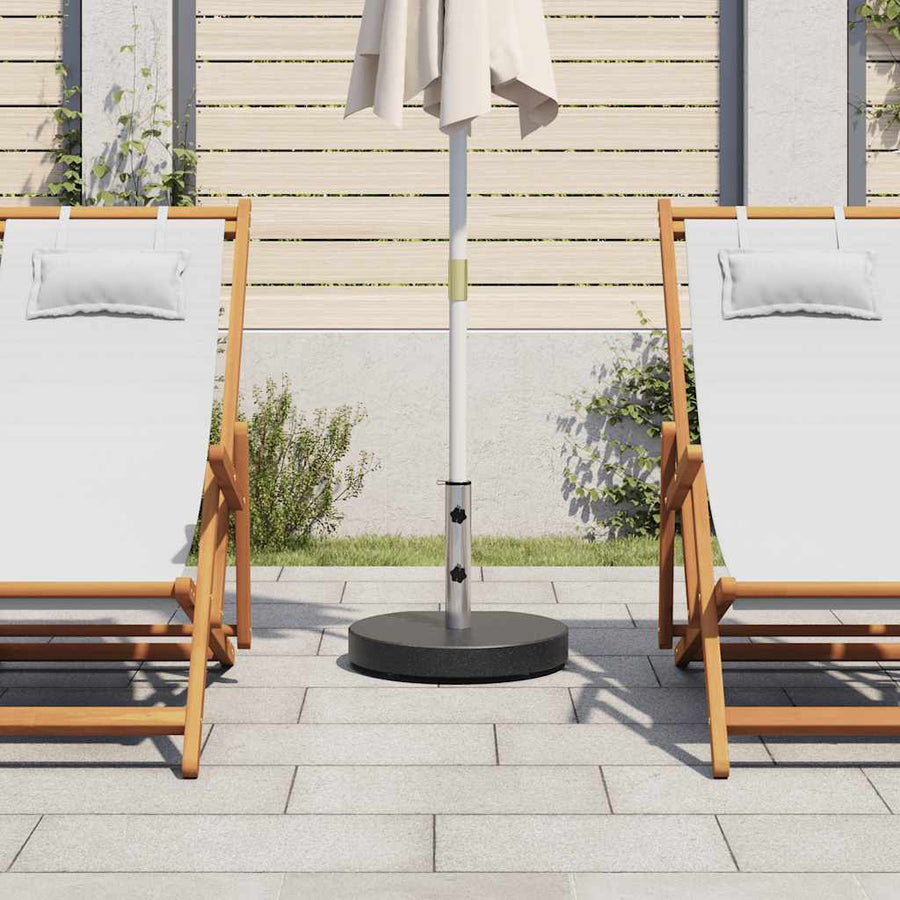 Parasol Base Granite 28.5 kg Round Black
