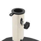 Parasol Base Granite 28.5 kg Round Black - Top-Down View