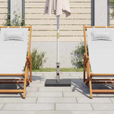 Parasol Base Granite 28.5 kg Square Black - Side View