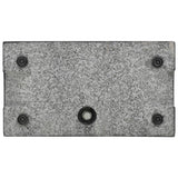 Parasol Base Granite 25 kg Rectangular Black - Top-Down View