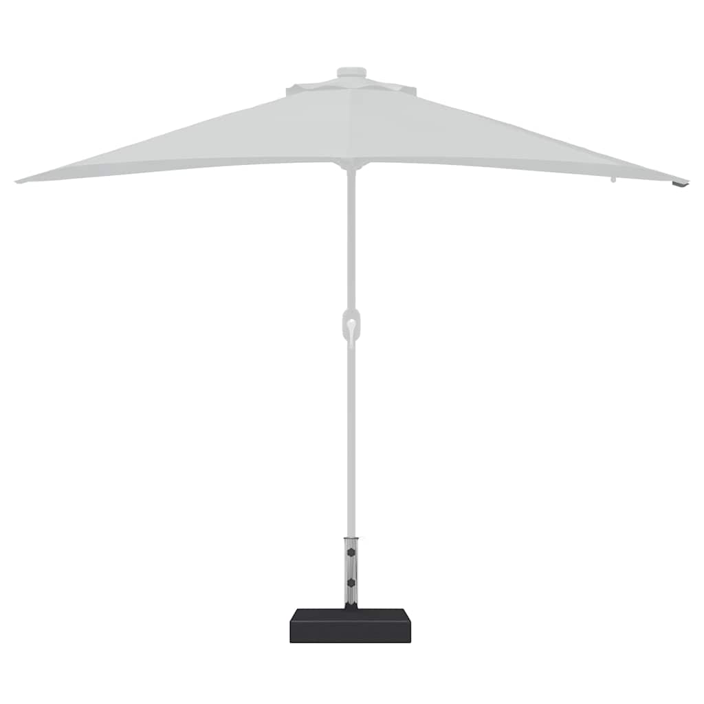 Parasol Base Granite 25 kg Rectangular Black