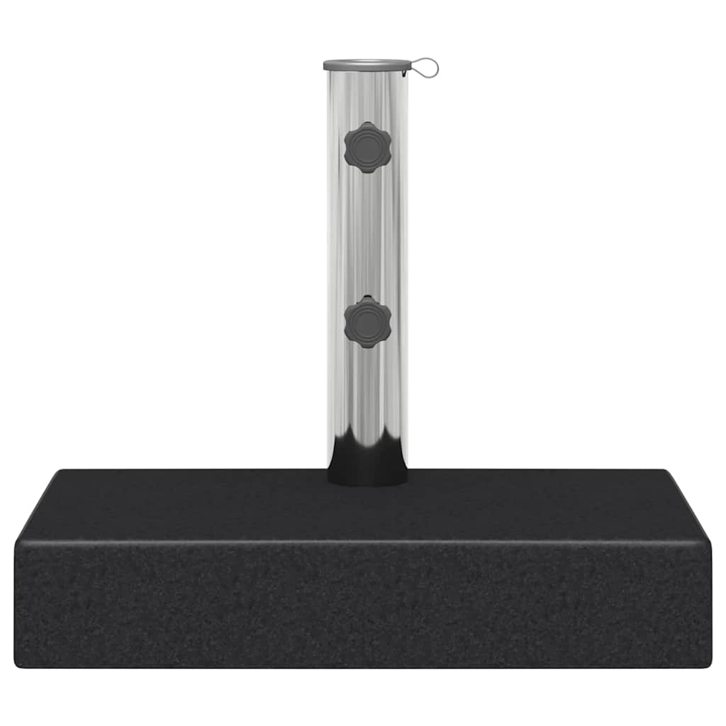 Parasol Base Granite 25 kg Rectangular Black