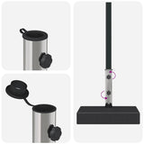 Parasol Base Granite 25 kg Rectangular Black - Extra Image