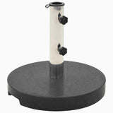Parasol Base Granite 20 kg Round Black - Front View