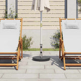 Parasol Base Granite 20 kg Round Black - Side View