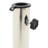 Parasol Base Granite 20 kg Round Black - Top-Down View