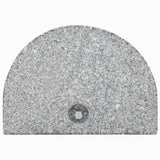 Parasol Base Granite 10 kg Curved Grey - Side View