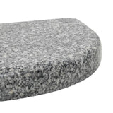 Parasol Base Granite 10 kg Curved Grey - 45-Degree Angle