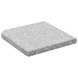 Umbrella Weight Plate Granite 25 kg Square Grey - Front View