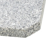 Umbrella Weight Plate Granite 25 kg Square Grey - 45-Degree Angle