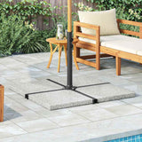 Umbrella Weight Plate Granite 25 kg Square Grey
