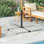 Umbrella Weight Plate Granite 25 kg Square Grey