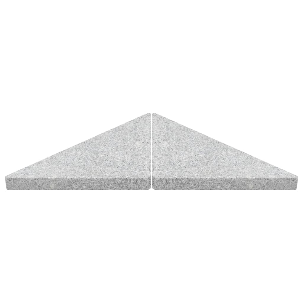 Umbrella Weight Plate Granite 15 kg Triangular Grey