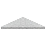 Umbrella Weight Plate Granite 15 kg Triangular Grey