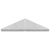 Umbrella Weight Plate Granite 15 kg Triangular Grey - Side View
