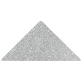 Umbrella Weight Plate Granite 15 kg Triangular Grey - Top-Down View