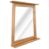 Bathroom Set 5 Piece Solid Recycled Pinewood - Rear View