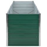 Garden Raised Bed Galvanised Steel 240x80x77 cm Green