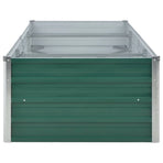 Garden Raised Bed Galvanised Steel 240x80x45 cm Green