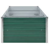Garden Raised Bed Galvanised Steel 240x80x45 cm Green - 45-Degree Angle