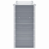 Garden Raised Bed Galvanised Steel 160x40x77 cm Grey - Top-Down View